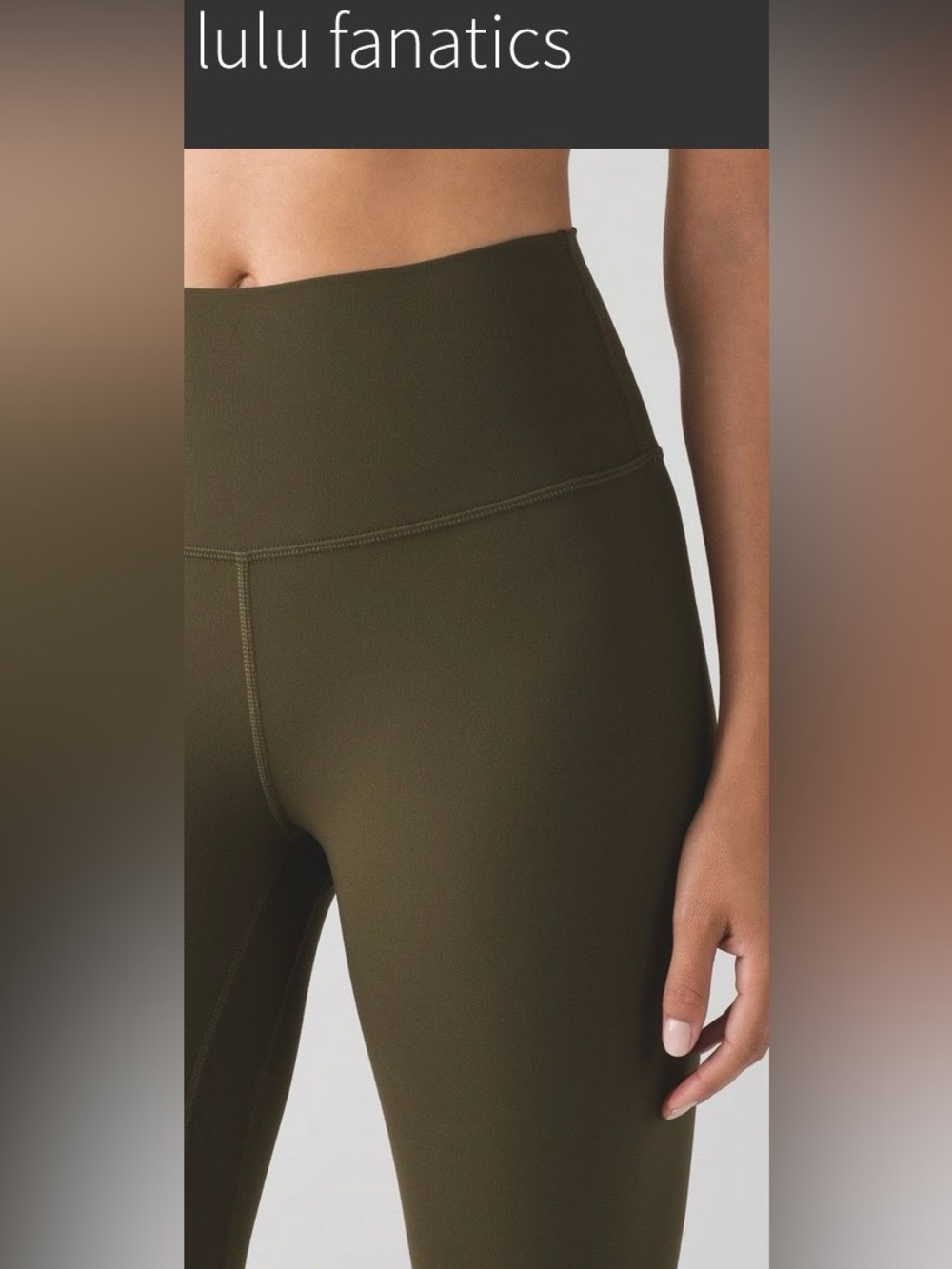 Lululemon Align High Rise Leggings in Military Green- Size 4